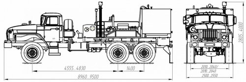Цементировочный агрегат УНБ-125х32 (Урал 4320)