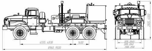 Цементировочный агрегат УНБ-160х32 (Урал 4320)