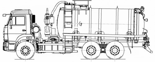 Автомобиль для сбора нефтеконденсата Камаз 65115 (АКН-15, 66011B, 66011C)